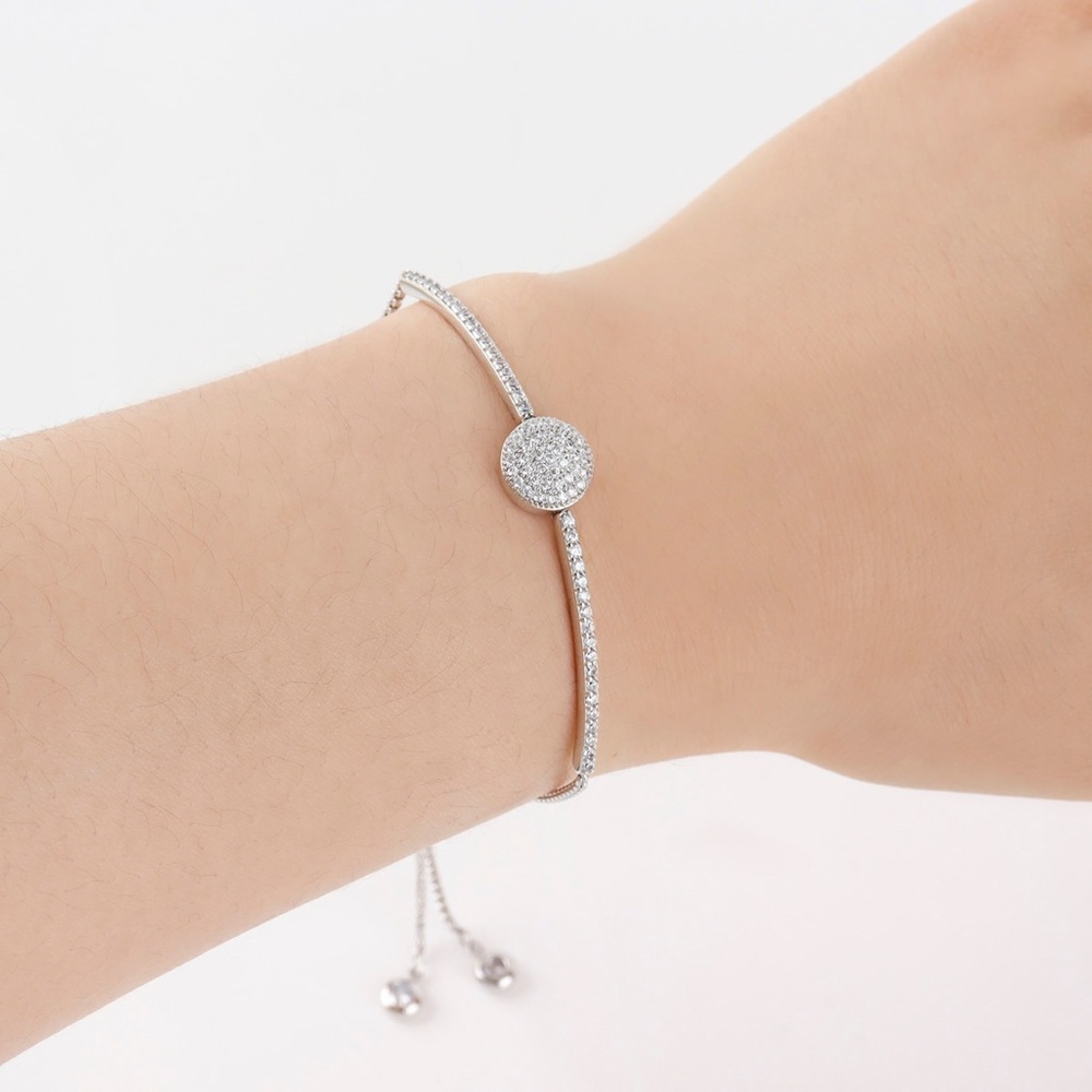Sparkling Disc Bracelet